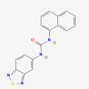molecular formula C17H12N4OS B5856244 N-2,1,3-benzothiadiazol-5-yl-N'-1-naphthylurea 