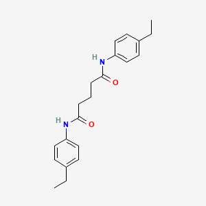 molecular formula C21H26N2O2 B5856255 N,N'-bis(4-ethylphenyl)pentanediamide 
