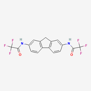 molecular formula C17H10F6N2O2 B5856261 N,N'-9H-fluorene-2,7-diylbis(2,2,2-trifluoroacetamide) CAS No. 391-57-1
