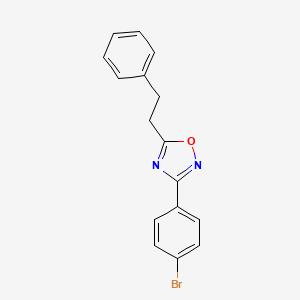 molecular formula C16H13BrN2O B5856269 3-(4-bromophenyl)-5-(2-phenylethyl)-1,2,4-oxadiazole 