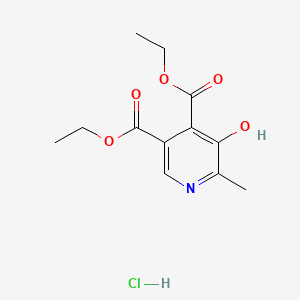 molecular formula C12H16ClNO5 B585628 Diethyl 5-hydroxy-6-methylpyridine-3,4-dicarboxylate hydrochloride CAS No. 3307-86-6