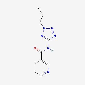 molecular formula C10H12N6O B5856283 N-(2-propyl-2H-tetrazol-5-yl)nicotinamide 