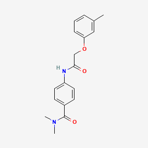 N,N-dimethyl-4-{[(3-methylphenoxy)acetyl]amino}benzamide