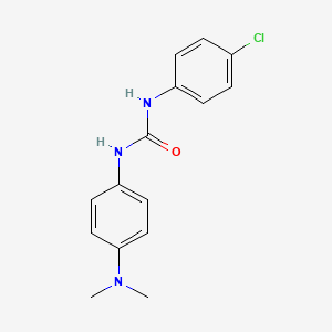 molecular formula C15H16ClN3O B5856314 N-(4-chlorophenyl)-N'-[4-(dimethylamino)phenyl]urea 