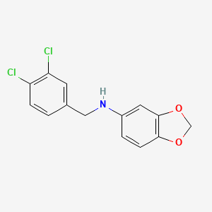 molecular formula C14H11Cl2NO2 B5856323 1,3-benzodioxol-5-yl(3,4-dichlorobenzyl)amine 