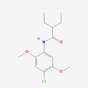 molecular formula C14H20ClNO3 B5856335 N-(4-chloro-2,5-dimethoxyphenyl)-2-ethylbutanamide 