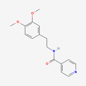 molecular formula C16H18N2O3 B5856337 N-[2-(3,4-dimethoxyphenyl)ethyl]isonicotinamide 