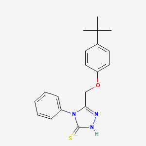 5-[(4-tert-butylphenoxy)methyl]-4-phenyl-4H-1,2,4-triazole-3-thiol