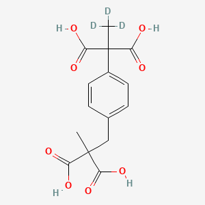 2-[4-(1,1-Dicarboethoxy)benzyl]-2-methyl Malonic Acid-d3