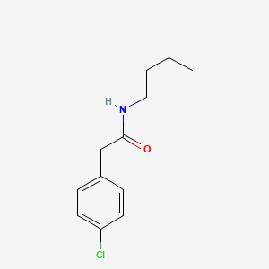 molecular formula C13H18ClNO B5856366 2-(4-chlorophenyl)-N-(3-methylbutyl)acetamide 