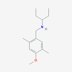molecular formula C15H25NO B5856387 (1-ethylpropyl)(4-methoxy-2,5-dimethylbenzyl)amine 