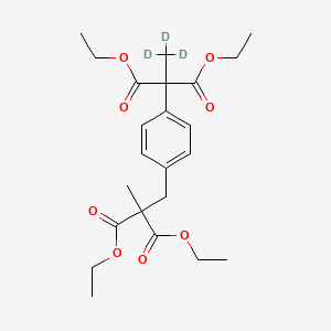 molecular formula C23H32O8 B585639 Diethyl 2-[4-(2,2-Dicarboethoxypropyl)phenyl]-2-methyl Malonate-d3 CAS No. 1346597-74-7