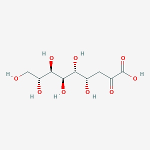 molecular formula C9H16O9 B058564 （4S、5R、6R、7R、8R）-4、5、6、7、8、9-六羟基-2-氧代壬酸 CAS No. 112543-66-5