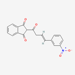 2-[4-(3-nitrophenyl)-3-butenoyl]-1H-indene-1,3(2H)-dione