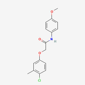 molecular formula C16H16ClNO3 B5856411 2-(4-chloro-3-methylphenoxy)-N-(4-methoxyphenyl)acetamide CAS No. 6361-15-5