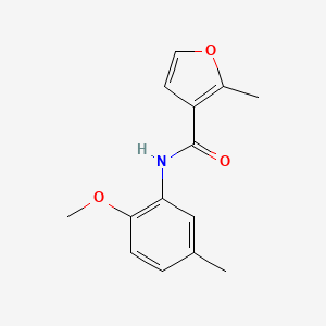 molecular formula C14H15NO3 B5856418 N-(2-methoxy-5-methylphenyl)-2-methyl-3-furamide 