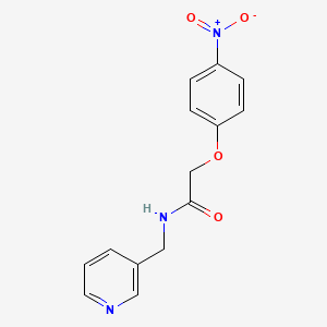 molecular formula C14H13N3O4 B5856419 2-(4-nitrophenoxy)-N-(3-pyridinylmethyl)acetamide 