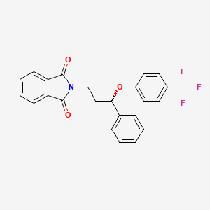 molecular formula C24H18F3NO3 B585646 2-{(3S)-3-Phenyl-3-[4-(trifluoromethyl)phenoxy]propyl}-1H-isoindole-1,3(2H)-dione CAS No. 878663-13-9
