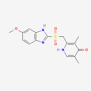 molecular formula C16H17N3O4S B585648 4-Hydroxy Omeprazole Sulfone CAS No. 1346600-70-1