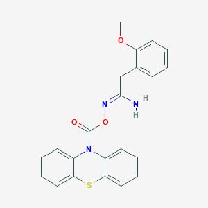 2-(2-methoxyphenyl)-N'-[(10H-phenothiazin-10-ylcarbonyl)oxy]ethanimidamide