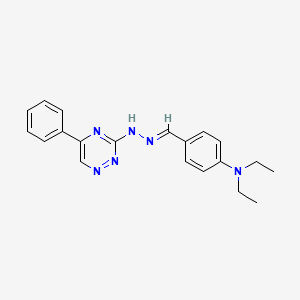4-(diethylamino)benzaldehyde (5-phenyl-1,2,4-triazin-3-yl)hydrazone