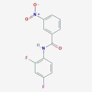 molecular formula C13H8F2N2O3 B5856502 N-(2,4-difluorophenyl)-3-nitrobenzamide 