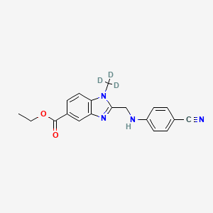 2-[[(4-Cyanophenyl)amino]methyl]-1-methyl-1H-benzimidazole-5-carboxylic-d3 Acid Ethyl Ester