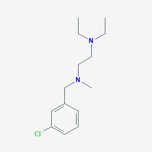 molecular formula C14H23ClN2 B5856521 (3-chlorobenzyl)[2-(diethylamino)ethyl]methylamine 
