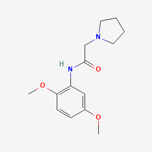 molecular formula C14H20N2O3 B5856557 N-(2,5-dimethoxyphenyl)-2-(1-pyrrolidinyl)acetamide 