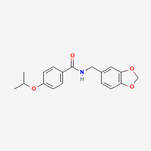 N-(1,3-benzodioxol-5-ylmethyl)-4-isopropoxybenzamide