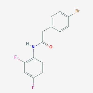 molecular formula C14H10BrF2NO B5856611 2-(4-bromophenyl)-N-(2,4-difluorophenyl)acetamide 