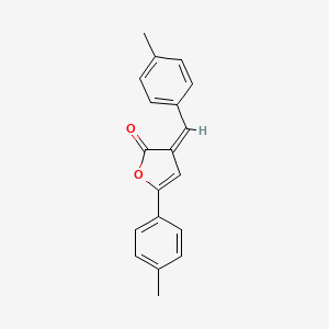 molecular formula C19H16O2 B5856624 3-(4-methylbenzylidene)-5-(4-methylphenyl)-2(3H)-furanone 
