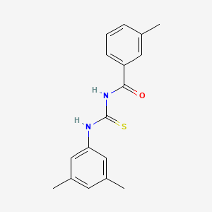 molecular formula C17H18N2OS B5856644 N-{[(3,5-dimethylphenyl)amino]carbonothioyl}-3-methylbenzamide 
