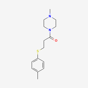 1-methyl-4-{3-[(4-methylphenyl)thio]propanoyl}piperazine
