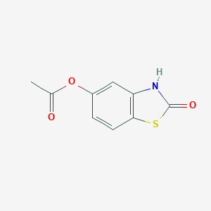 molecular formula C9H7NO3S B058568 2(3H)-Benzothiazolone,5-(acetyloxy)-(9CI) CAS No. 115045-84-6