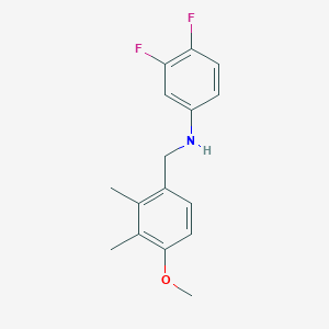 molecular formula C16H17F2NO B5856803 (3,4-difluorophenyl)(4-methoxy-2,3-dimethylbenzyl)amine 