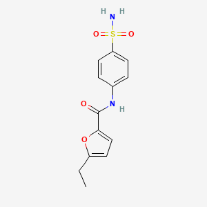molecular formula C13H14N2O4S B5856812 N-[4-(aminosulfonyl)phenyl]-5-ethyl-2-furamide 