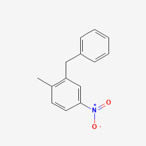 molecular formula C14H13NO2 B5856819 2-benzyl-1-methyl-4-nitrobenzene 