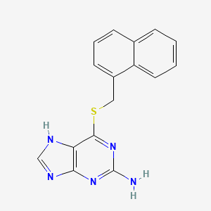 molecular formula C16H13N5S B5856835 6-[(1-naphthylmethyl)thio]-9H-purin-2-amine 