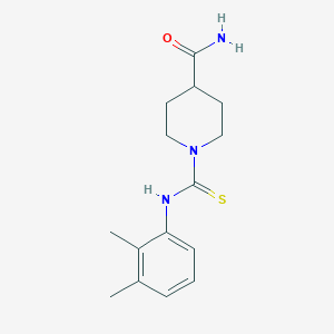 molecular formula C15H21N3OS B5856839 1-{[(2,3-dimethylphenyl)amino]carbonothioyl}-4-piperidinecarboxamide 