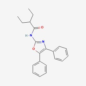 molecular formula C21H22N2O2 B5856849 N-(4,5-diphenyl-1,3-oxazol-2-yl)-2-ethylbutanamide 