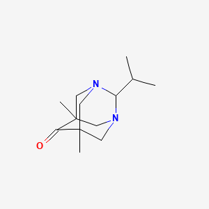 2-isopropyl-5,7-dimethyl-1,3-diazatricyclo[3.3.1.1~3,7~]decan-6-one