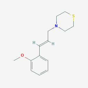 molecular formula C14H19NOS B5856883 4-[3-(2-methoxyphenyl)-2-propen-1-yl]thiomorpholine 