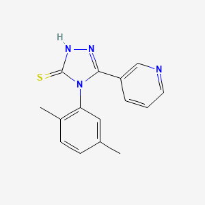 4-(2,5-dimethylphenyl)-5-(3-pyridinyl)-4H-1,2,4-triazole-3-thiol