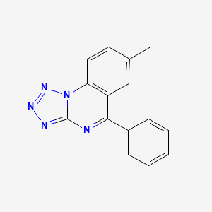 molecular formula C15H11N5 B5856914 7-methyl-5-phenyltetrazolo[1,5-a]quinazoline 