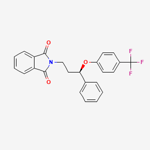 molecular formula C24H18F3NO3 B585693 2-{(3R)-3-Phenyl-3-[4-(trifluoromethyl)phenoxy]propyl}-1H-isoindole-1,3(2H)-dione CAS No. 878663-12-8