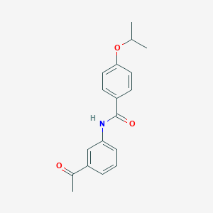molecular formula C18H19NO3 B5856934 N-(3-acetylphenyl)-4-isopropoxybenzamide 