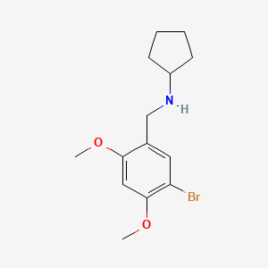 molecular formula C14H20BrNO2 B5856957 (5-bromo-2,4-dimethoxybenzyl)cyclopentylamine 