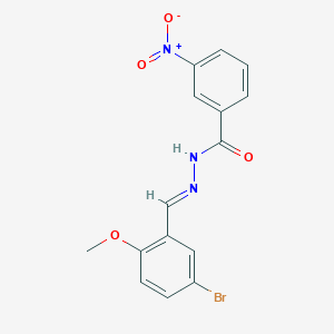 molecular formula C15H12BrN3O4 B5856975 N'-(5-bromo-2-methoxybenzylidene)-3-nitrobenzohydrazide 