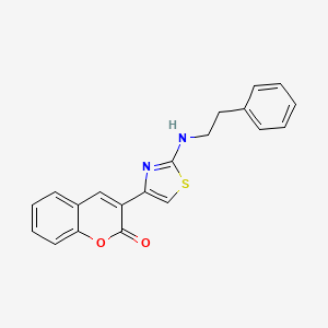 molecular formula C20H16N2O2S B5856988 3-{2-[(2-phenylethyl)amino]-1,3-thiazol-4-yl}-2H-chromen-2-one 